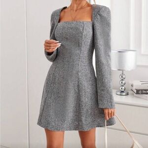 Gray Mini Dress